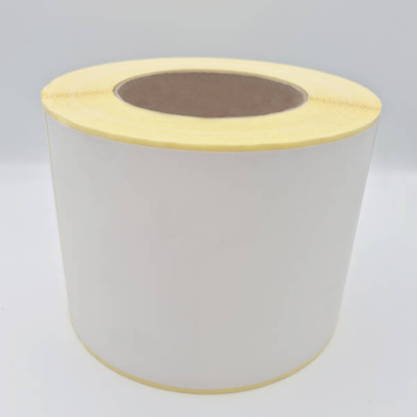 Etiquettes vierges 100x100mm papier blanc mat  diamètre mandrin 76 Vendues par 1 rouleau. 1000 étiquettes par rouleau. Compatible avec les imprimantes thermiques. - Image 3