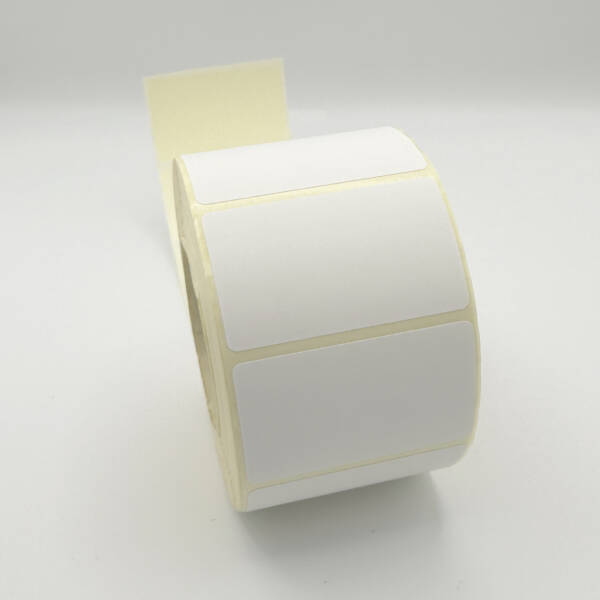 Etiquettes thermiques vierges, 50x30 mm, diamètre mandrin 41 mm. 1000 étiquettes par rouleau. Compatible avec les imprimantes thermiques. – Image 3