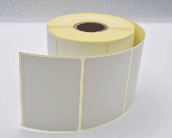 Etiquettes thermiques vierges, 50x30 mm, diamètre mandrin 25 mm. 1000 étiquettes par rouleau. Compatible avec les imprimantes thermiques. – Image 2