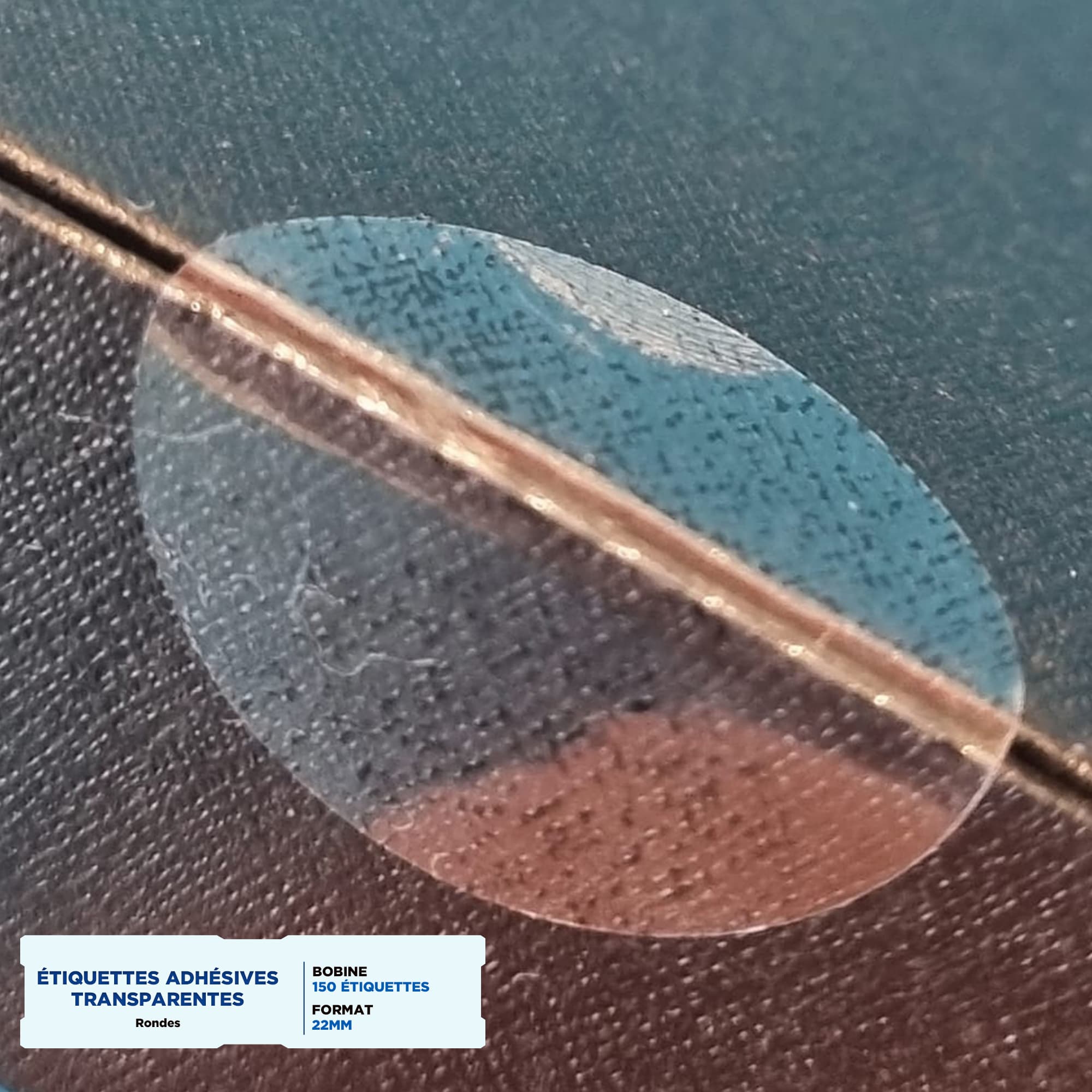 Étiquettes Autocollantes Transparentes 22mm – Image 4