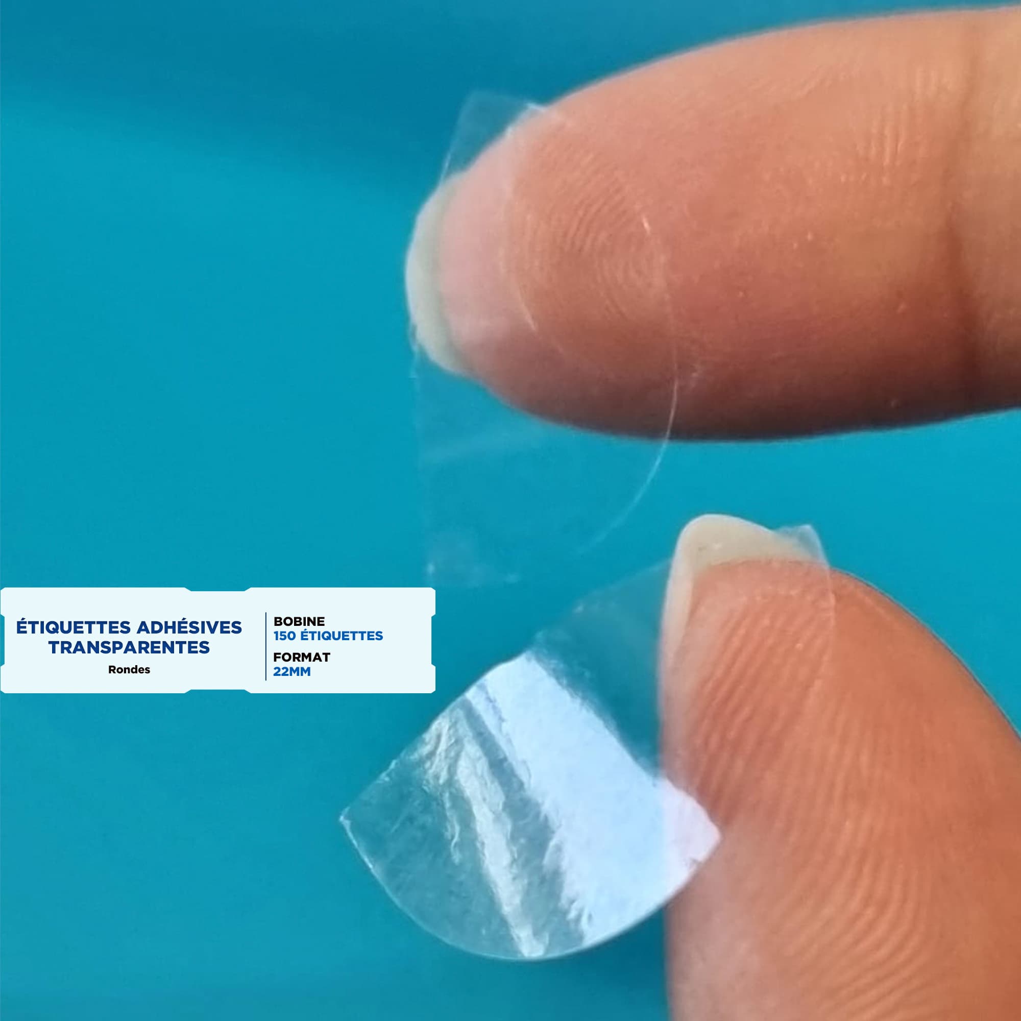 Étiquettes Autocollantes Transparentes 22mm – Image 7