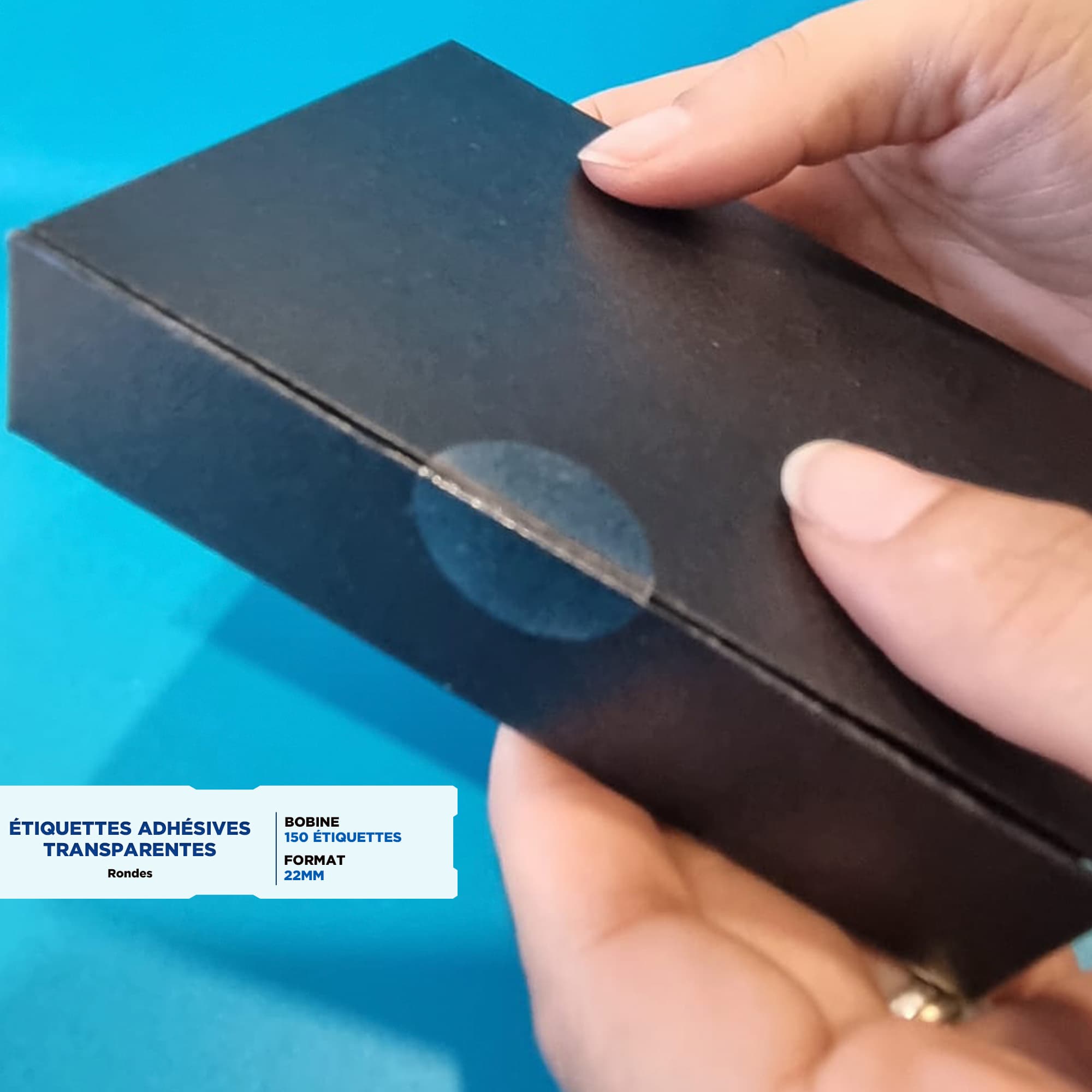 Étiquettes Autocollantes Transparentes 22mm – Image 6