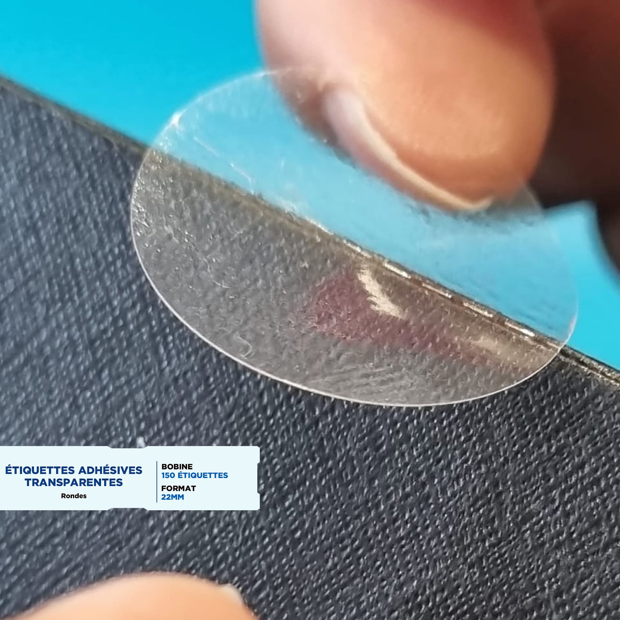 Étiquettes Autocollantes Transparentes 22mm – Image 8
