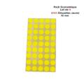 Pastilles Adhésives Fluo 10mm - Pack Business de 6 (600 étiquettes) -Jaune