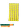 Pastilles Adhésives Fluo 10mm – Lot de 100 Étiquettes par paquet (Jaune)
