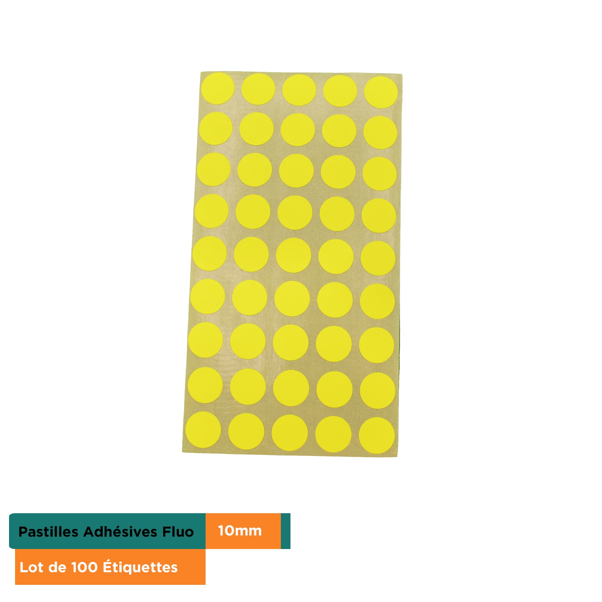 Pastilles Adhésives Fluo 10mm – Lot de 100 Étiquettes – Couleurs Fluorescentes (Rouge, Jaune, Orange, Vert) – Organisation Bureau, Archives, Maison, Loisirs - Image 9