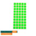 Pastilles Adhésives Fluo 10mm – Lot de 100 Étiquettes par paquet (Vert)