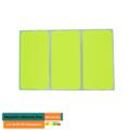 Étiquettes Adhésives Fluo 100x50mm – Lot de 30 (10 Plaquettes) – Étiquettes Rectangulaires Coins Arrondis-Organisation Bureau, Archives, Maison (Jaune)