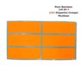 Étiquettes Adhésives Fluo 75x25mm – Pack Business de 6 (360 Étiquettes / 60 Plaquettes) – Rectangulaires Coins Arrondis (orange)