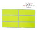 Étiquettes Adhésives Fluo 75x25mm – Pack Business de 6 (360 Étiquettes / 60 Plaquettes) – Rectangulaires Coins Arrondis (jaune)