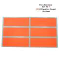 Étiquettes Adhésives Fluo 75x25mm – Pack Business de 6 (360 Étiquettes / 60 Plaquettes) – Rectangulaires Coins Arrondis (Rouge)