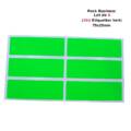 Étiquettes Adhésives Fluo 75x25mm – Pack Business de 6 (360 Étiquettes / 60 Plaquettes) – Rectangulaires Coins Arrondis (vert)