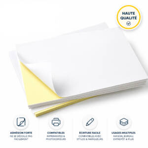 Feuilles autocollantes